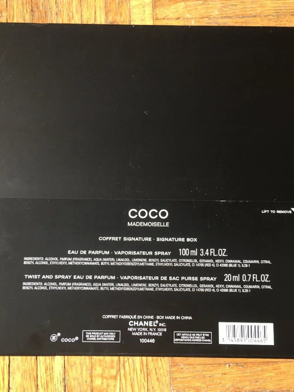 4 chanel boxes dust bag, booklet, card, etc